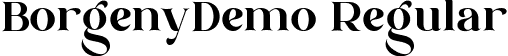 BorgenyDemo Regular font - Borgeny_DEMO.ttf