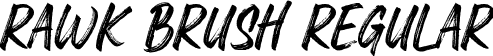 Rawk Brush Regular font - Rawk Brush.otf