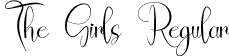 The Girls Regular font - TheGirls.otf