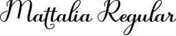 Mattalia Regular font - Mattalia.ttf