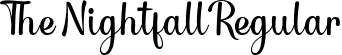 The Nightfall Regular font - The Nightfall.ttf