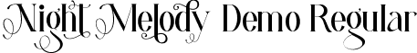 Night Melody Demo Regular font - NightMelodyDemoRegular.ttf