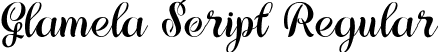 Glamela Script Regular font - GlamelaScript-ywvXY.ttf