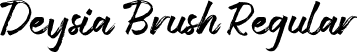 Deysia Brush Regular font - Deysia Brush.ttf