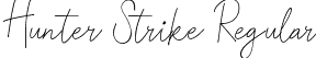 Hunter Strike Regular font - HunterStrike.ttf