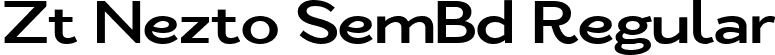 Zt Nezto SemBd Regular font - ZtNeztoDEMO-SemiBold.ttf