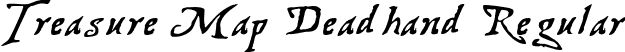 Treasure Map Deadhand Regular font - Treamd.ttf