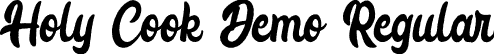 Holy Cook Demo Regular font - Holy Cook Demo.ttf