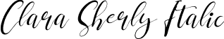 Clara Sherly Italic font - Clara Sherly Italic.otf