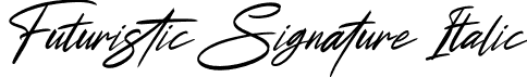 Futuristic Signature Italic font - Futuristic Signature Italic.ttf