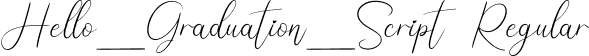 Hello_Graduation_Script Regular font - Hello Graduation Script.ttf