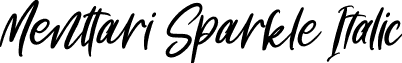 Menttari Sparkle Italic font - Menttari Sparkle Italic.ttf