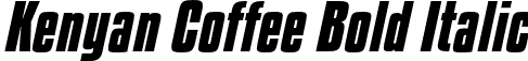 Kenyan Coffee Bold Italic font - kenyan coffee bd it.otf