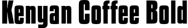 Kenyan Coffee Bold font - kenyan coffee bd.otf