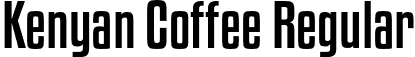 Kenyan Coffee Regular font - kenyan coffee rg.otf