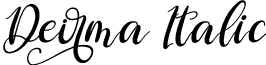 Deirma Italic font - Deirma Italic.ttf