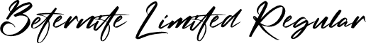 Beternite Limited Regular font - Beternite Limited.ttf