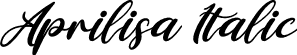 Aprilisa Italic font - Aprilisa Italic.otf