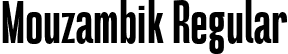 Mouzambik Regular font - Mouzambik.otf