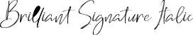 Brilliant Signature Italic font - Brilliant Signature Italic.otf