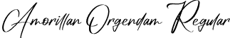 Amorillan Orgendam Regular font - Amorillan Orgendam.ttf