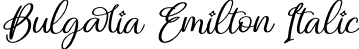 Bulgaria Emilton Italic font - Bulgaria Emilton Italic.otf