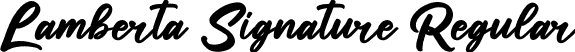 Lamberta Signature Regular font - Lamberta Signature.ttf