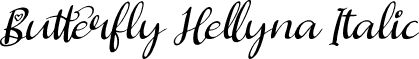 Butterfly Hellyna Italic font - Butterfly Hellyna Italic.ttf