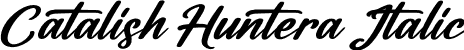 Catalish Huntera Italic font - Catalish Huntera Italic.ttf