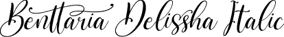 Benttaria Delissha Italic font - Benttaria Delissha Italic.otf