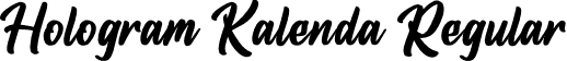 Hologram Kalenda Regular font - Hologram Kalenda.otf