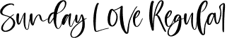 Sunday Love Regular font - Sunday Love.otf