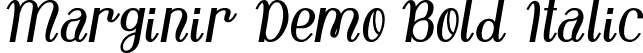 Marginir Demo Bold Italic font - MarginirDemoBoldItalic.ttf