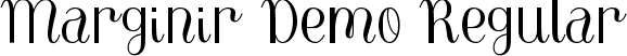 Marginir Demo Regular font - MarginirDemoRegular.ttf