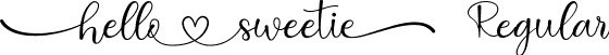 hellosweetie Regular font - hellosweetie.otf