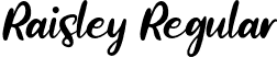 Raisley Regular font - Raisley.otf