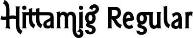 Hittamig Regular font - Hittamig.otf