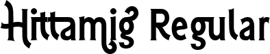 Hittamig Regular font - Hittamig.ttf