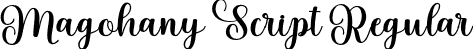 Magohany Script Regular font - Magohany Script Final.otf