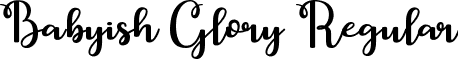 Babyish Glory Regular font - BabyishGlory-PERSONAL USE ONLY.ttf