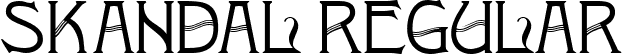 Skandal Regular font - Skandal.ttf