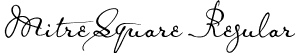 MitreSquare Regular font - MitreSqu_U.ttf