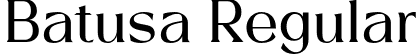 Batusa Regular font - Batusa.otf