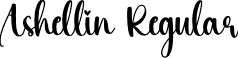 Ashellin Regular font - Ashellin.otf