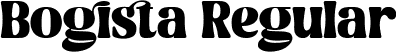 Bogista Regular font - Bogista.ttf