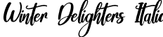 Winter Delighters Italic font - Winter Delighters Italic.ttf