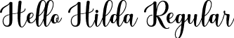 Hello Hilda Regular font - Hello Hilda.otf