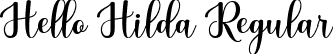 Hello Hilda Regular font - Hello Hilda.ttf