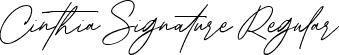 Cinthia Signature Regular font - Cinthia Signature.ttf