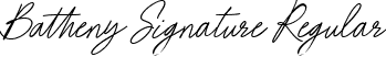 Batheny Signature Regular font - Batheny Signature.ttf